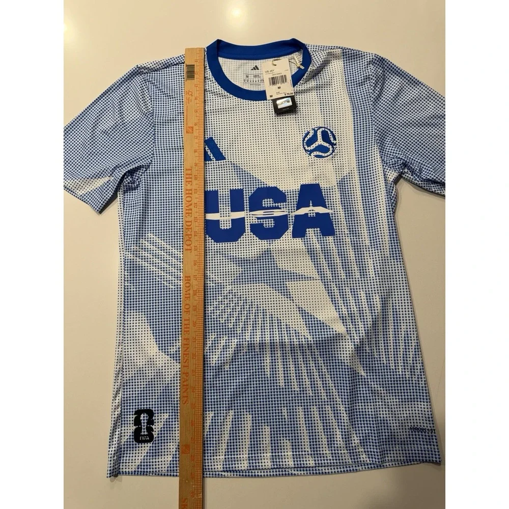 Adidas USMNT 2026 FIFA World Cup USA Jersey White Blue JI7635 Mens Medium NWT